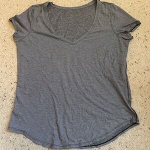 lululemon athletica Charcoal V-Neck Tee